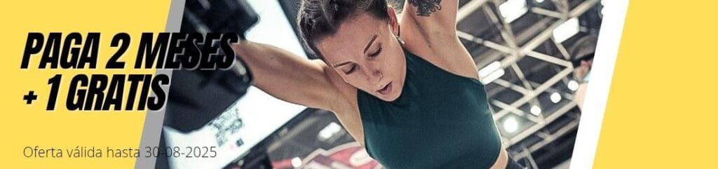 paga 2 y entrena 3 sólo en agosto 2025