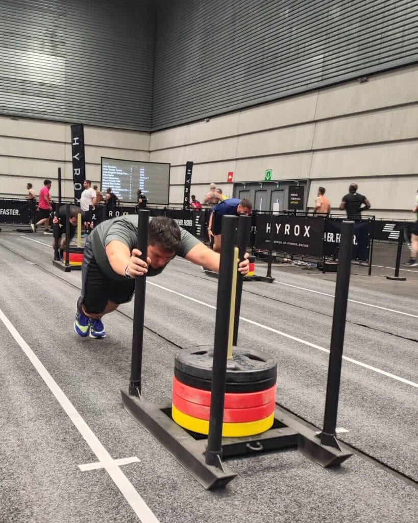 HYROX Bilbao Sled Push